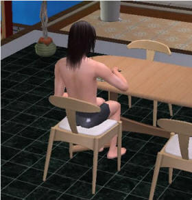 おしりににゃんこが見えるだけで和む自分は猫好きです。(笑)